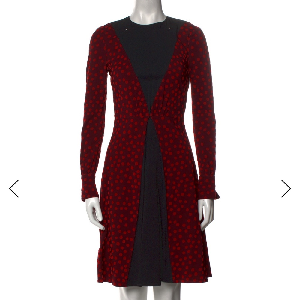Altuzarra Black and Red Long Sleeve Dress